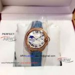 Perfect Replica Cartier Rose Gold Diamonds Watch 33mm